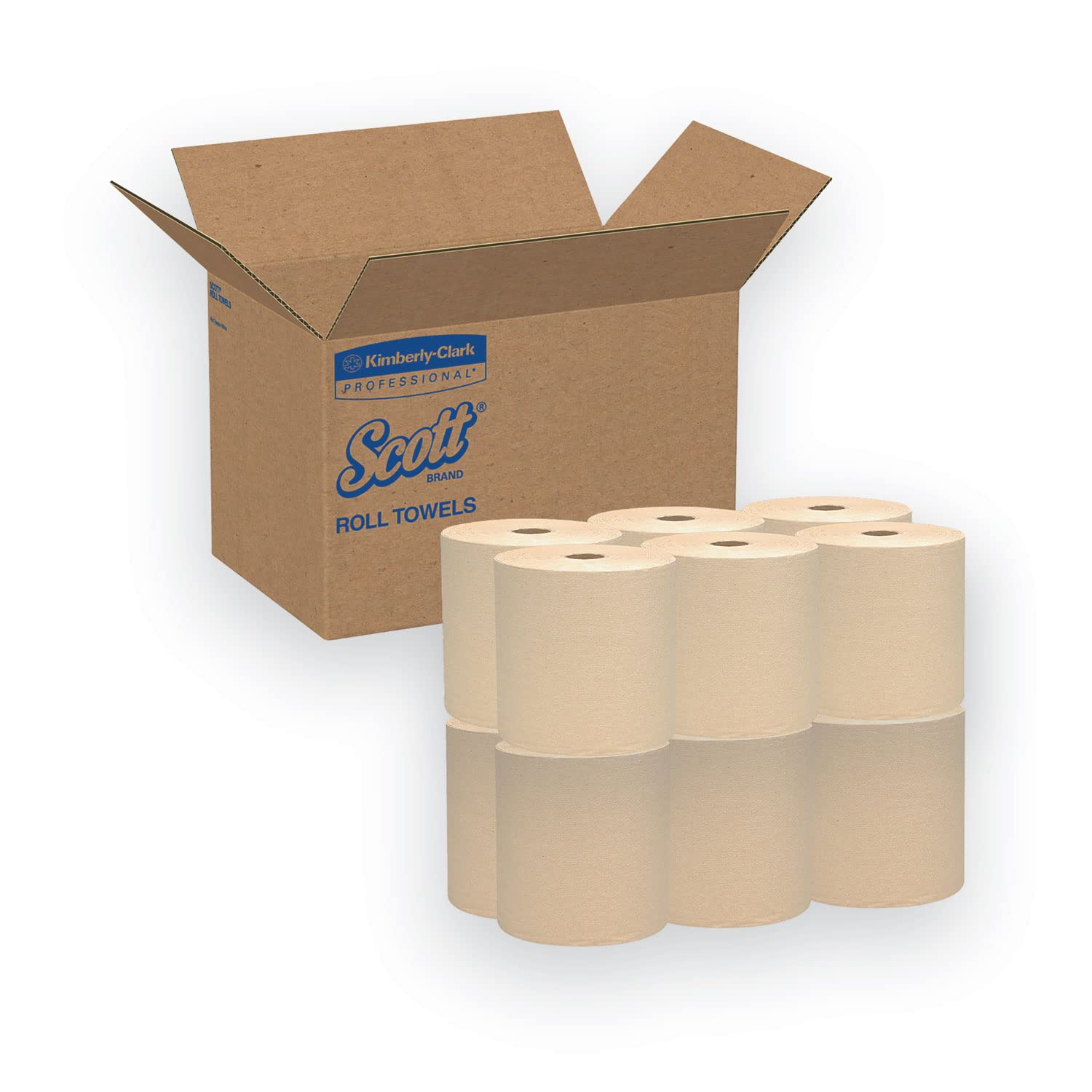 Scott 04142 Hard Roll Towels, 1.5-Inch Core, 8 x 800ft, Natural